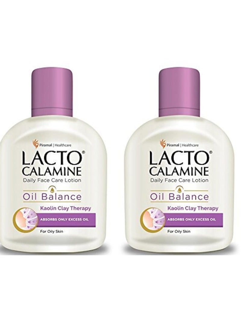 Face Moisturizing Lotion for Oily Skin | Controls Excess Oil & Unclogs Pores | Mattifying Shine-Free Formula | Hydrating & Non-Greasy | 4.06 Fl Oz/120ml (Pack of 2)