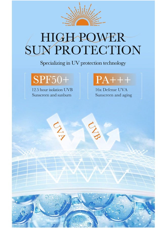 Protection Isolation Sunscreen,Double tube multi-effect, repair isolation, sun protection, UV protection 50g