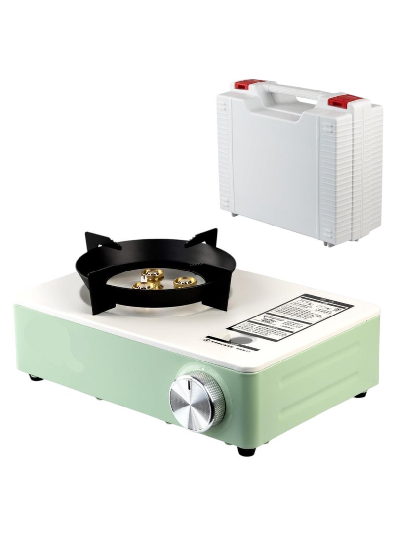 Premium Portable High-Flame Butane Camping Stove Kit with Auto Ignition, Durable Carry Case & 4 Included Fuel Canisters – Complete Outdoor Cooking Solution for Camping, Hiking, Backpacking, Picnics & Emergency Preparedness