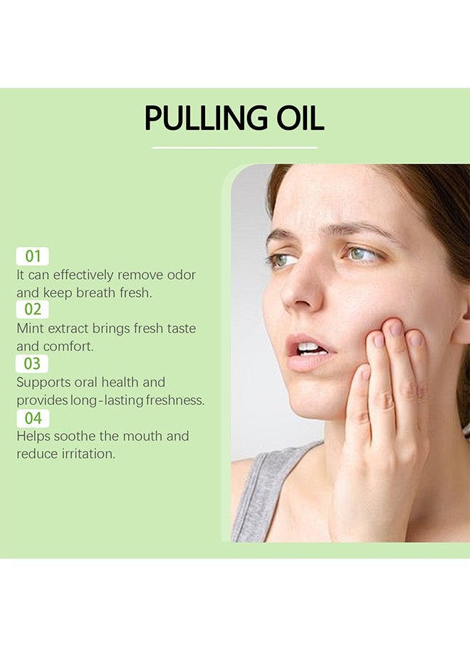 Pulling Oil，Coconut Pulling Oil,Pure Organic Coconut Oil Pulling 4 Oz Mint Flavor,Organic Coconut Oil Pulling Oil,Organic Coconut Oil Pulling Mint Flavor  100g