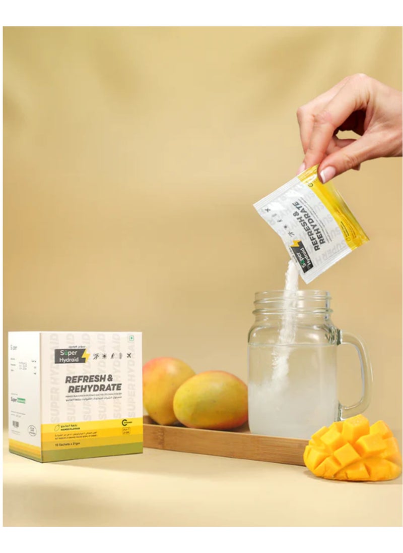 Super Hydraid Refresh & Hydrate Mango flavour 21gm x 10 Sachets