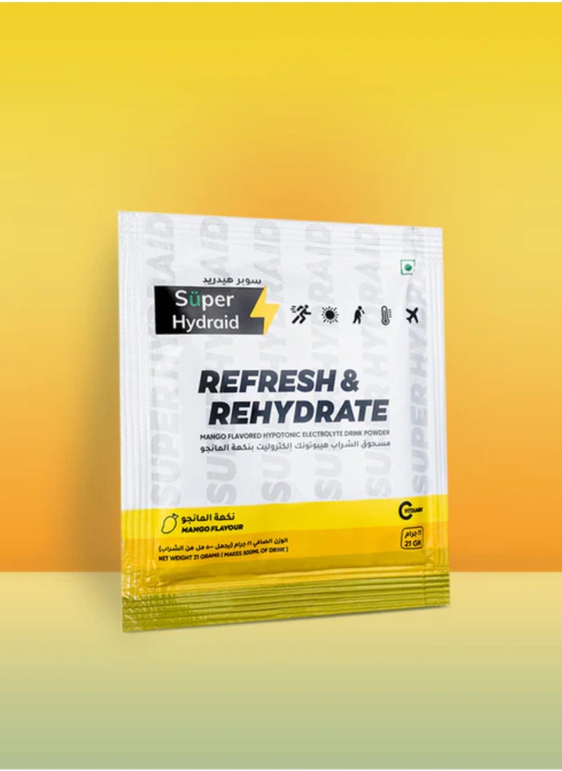 Super Hydraid Refresh & Hydrate Mango flavour 21gm x 10 Sachets