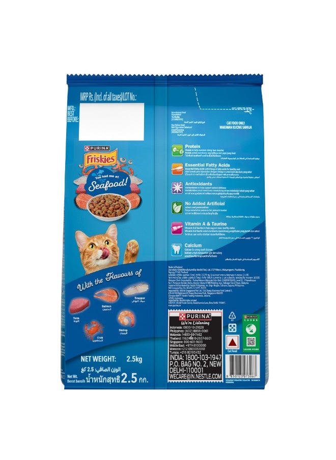 Adult Seafood Sensations Dry Cat Food White 1 x 2.5kg