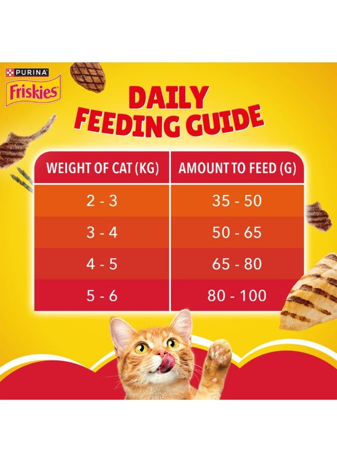 Adult Meaty Grill Dry Cat Food White 1 x 2.5kg