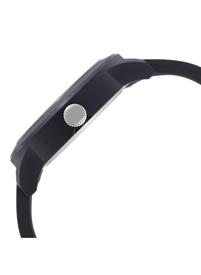 Fastrack Space Rover Quartz Analog Unisex Watch With Black Dial Black Colour Silicone Strap
