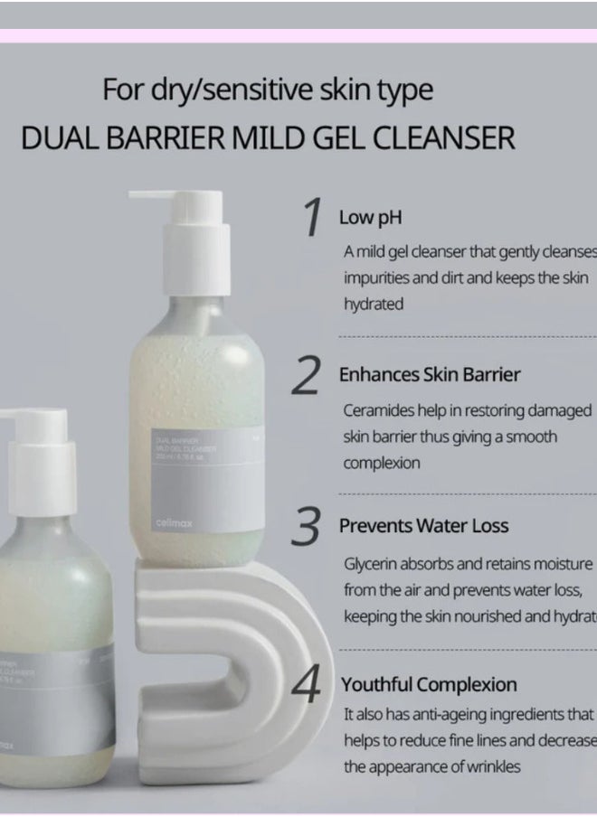 Dual Barrier Mild Gel Cleanser 200ml