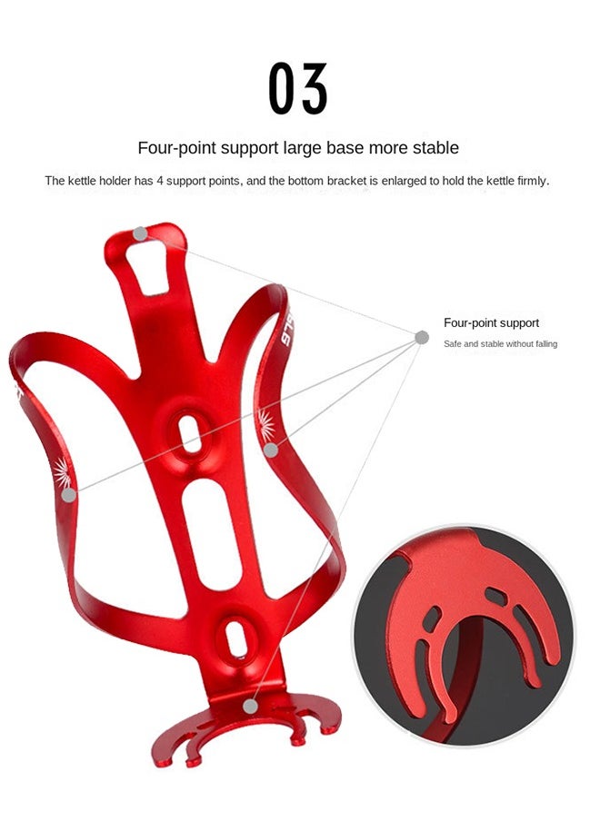 Water Bottle Holder, Aluminum Alloy Water Bottle Cage for Mountain Biking Universal Rotating Cup Drink Holders