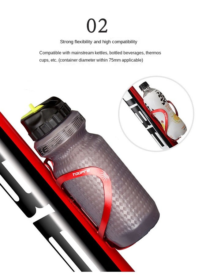 Water Bottle Holder, Aluminum Alloy Water Bottle Cage for Mountain Biking Universal Rotating Cup Drink Holders