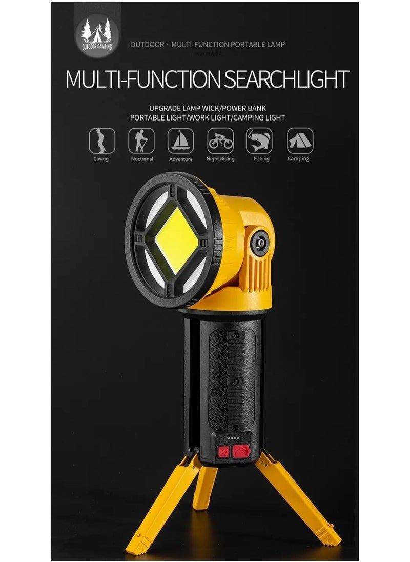 Torch Light Portable Flashlight Strong Long-Range Spotlight Hand Light USB Rechargeable Outdoor Waterproof Camp Lantern Searchlight