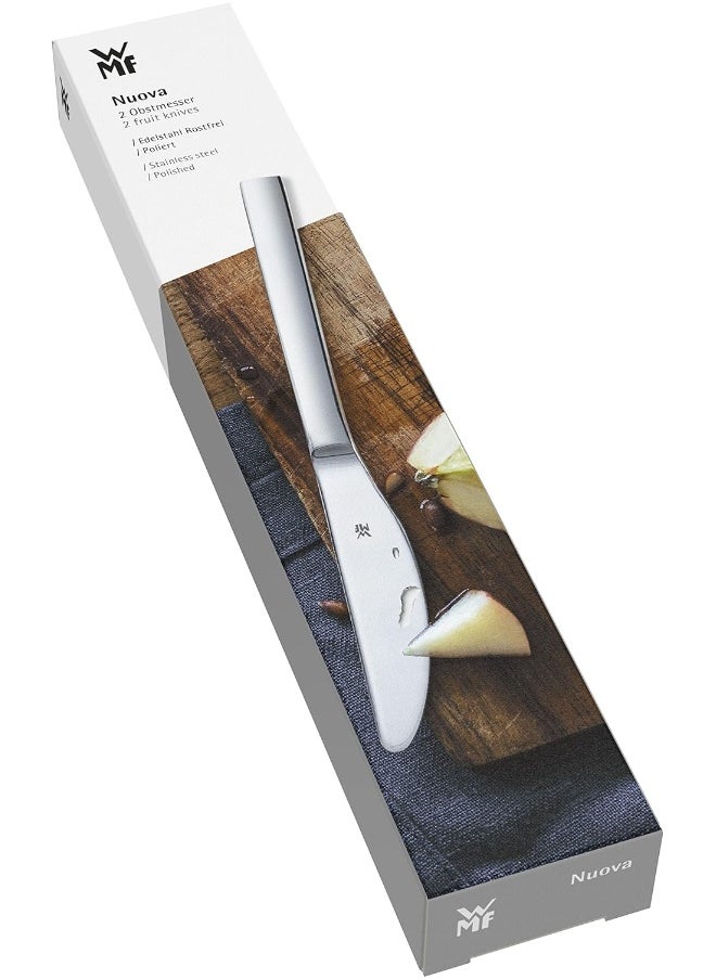 1291676042 Fruit KnifeSet 2Piece Nuova Cromargan Stainless Steel 18/10 Polished Silver 19.7 x 3.8 x 2 cm