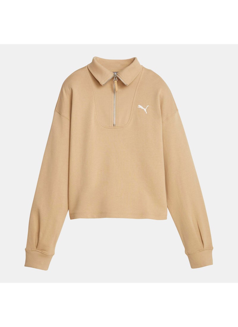 Women's HER High-Neck Half-Zip Sweatshirt
