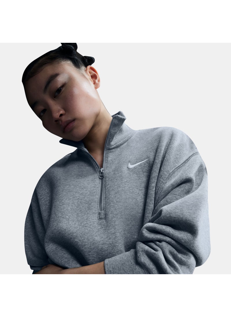 Women's Sportswear Phoenix Fleece 1/2-Zip Cropped Sweatshirt