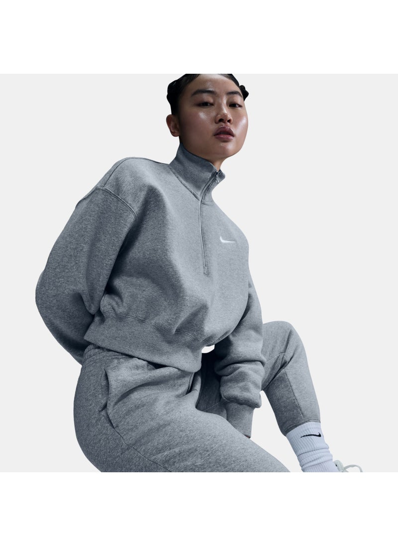 Women's Sportswear Phoenix Fleece 1/2-Zip Cropped Sweatshirt