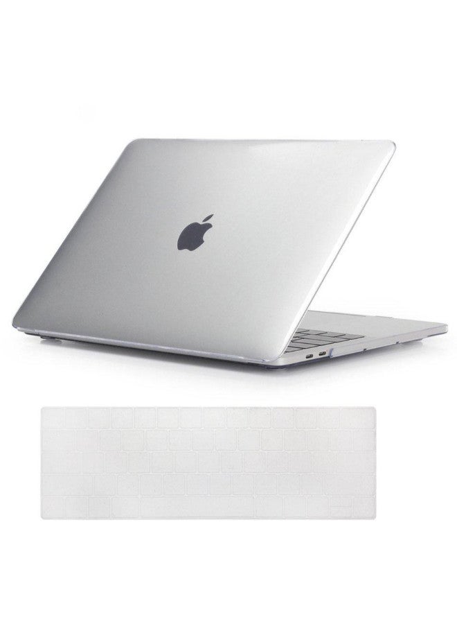 2 In 1 Matte Hard Case Cover With Keyboard Skin For Apple MacBook Pro White