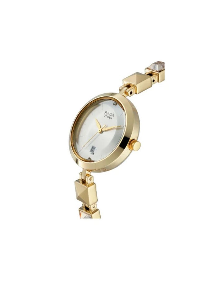 Titan Raga Viva Silver Dial Analog Watch for Women