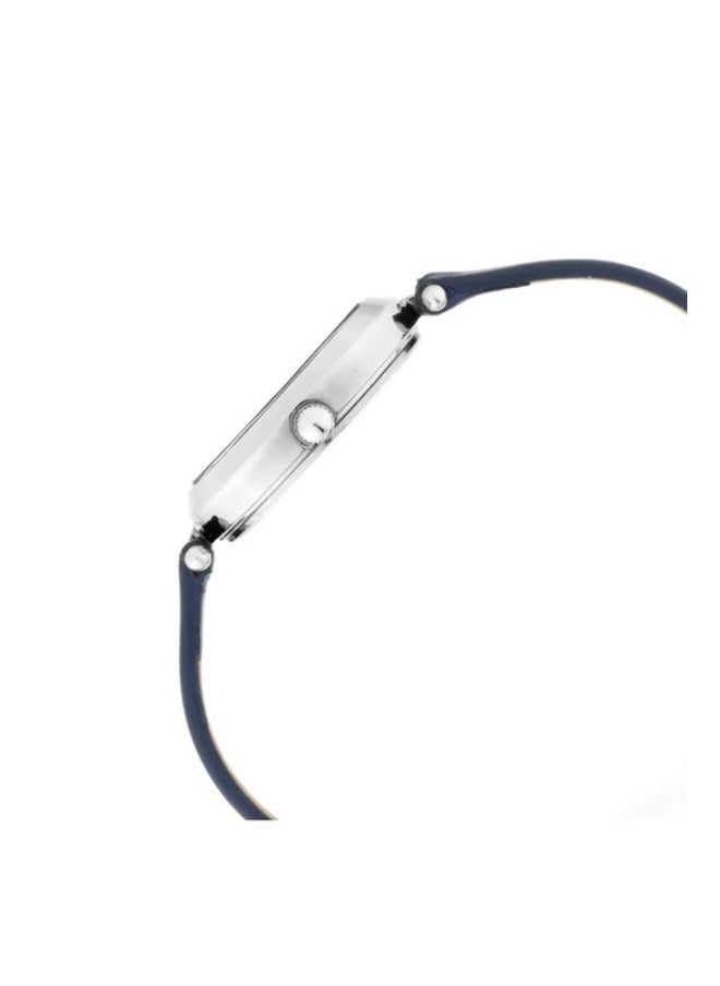 Raga Viva Blue Dial Leather Strap Watch