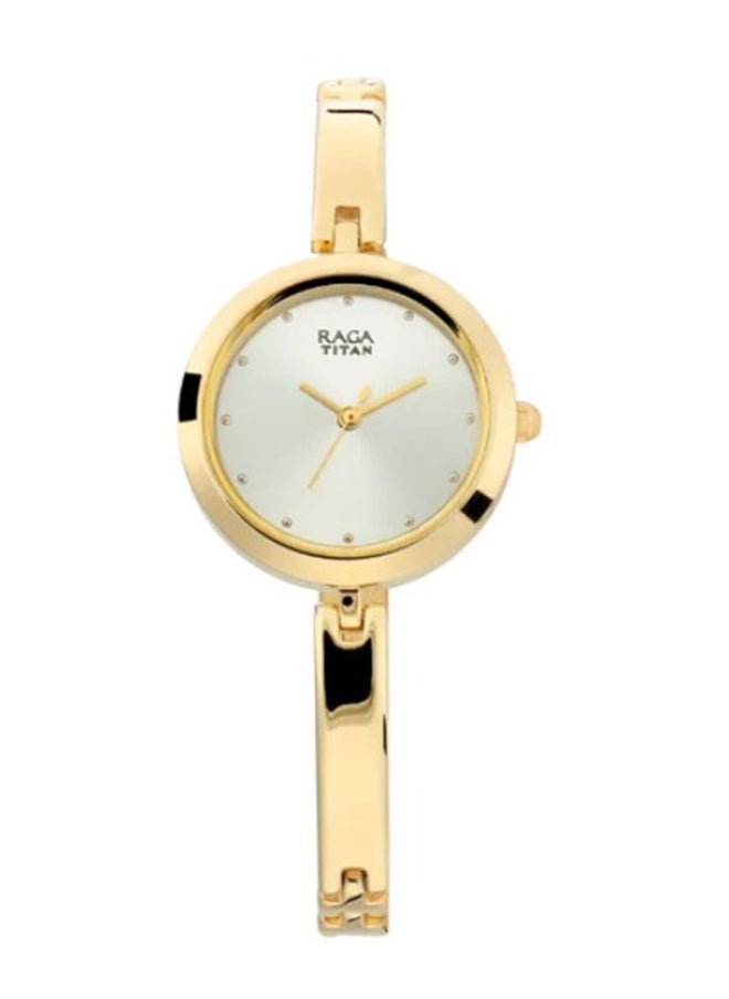 Raga Viva Silver Dial Metal Strap Watch