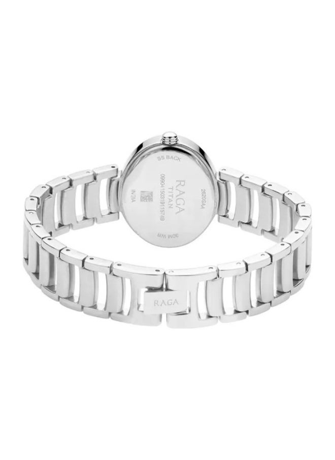 Raga Viva Silver Dial Metal Strap Watch