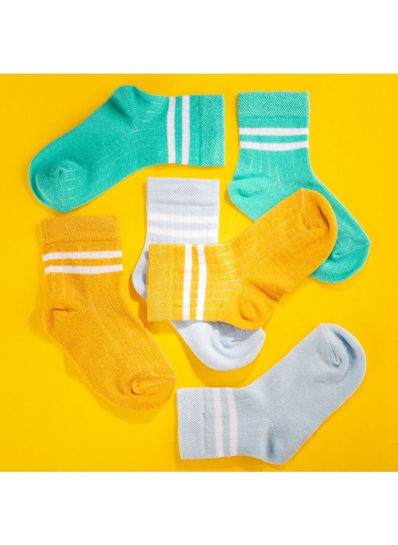 9-Pack Cotton Kids College Socks Baby Unisex Girls Women Boys School Socks, White Black Pink