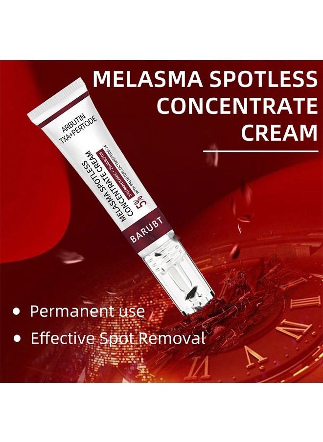 Melasma Spotless Concentrate Cream 15g, Moisturizing Hydrating and Firming Cream for Dark Spot, Melasma, Age Spots, Freckle Remover Cream, Reduce Dark Circles and Fine Lines