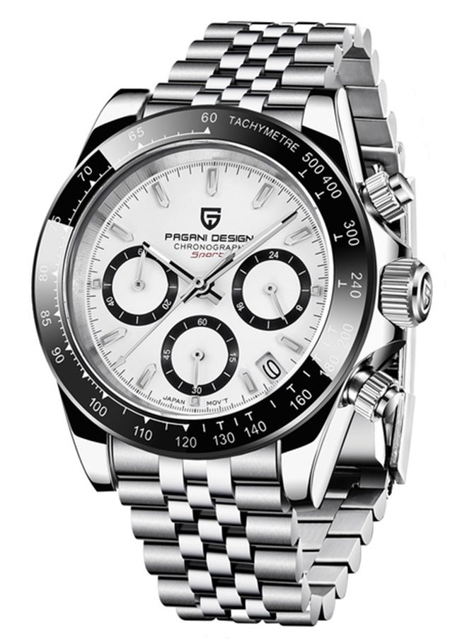 Men's Quartz Watches, Imported Movement, Waterproof, Stainless Steel Strap, Chronograph, All-Match Fashion, PD1644