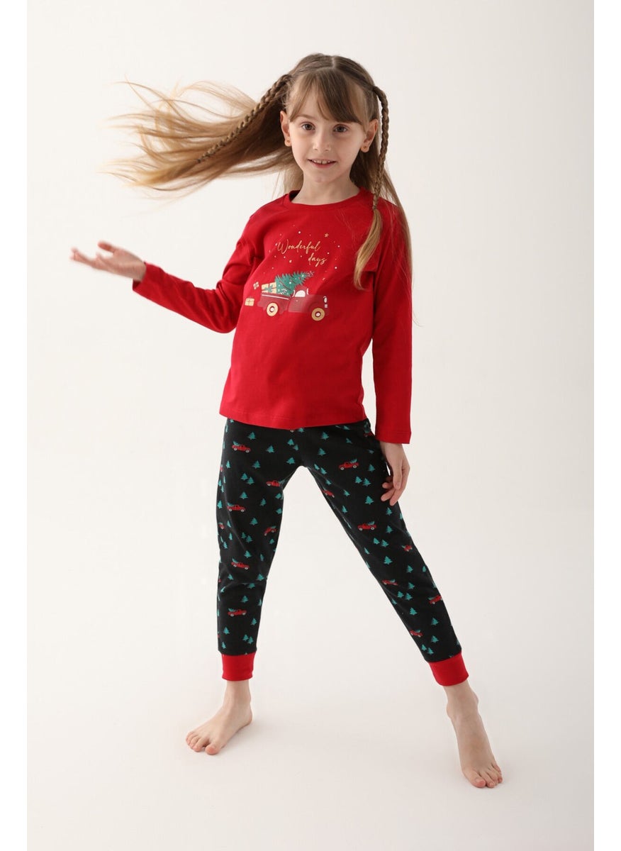Wonderful Days Red Girl Long Sleeve Pajama Set
