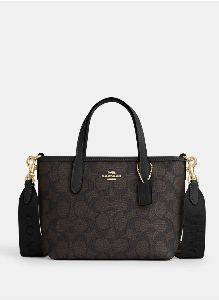 Coach City Mini Tote Bag In Signature Canvas