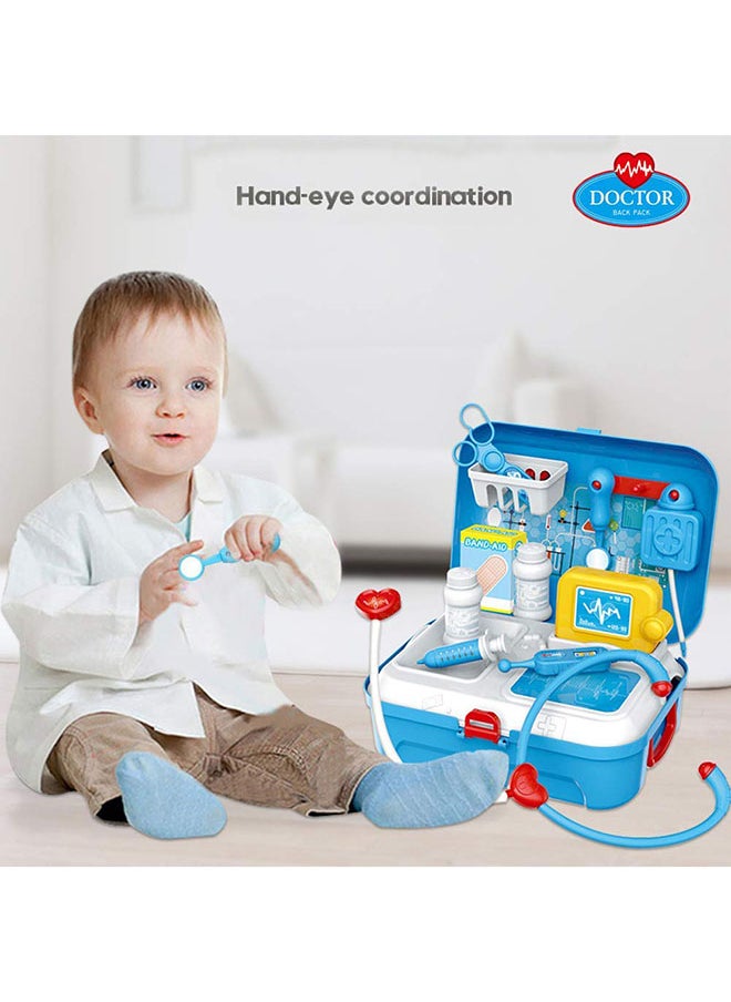 17-Piece Portable Lightweight Imaginative Authentic Detailing Pretend Doctor Play Set 24x18x22.5cm
