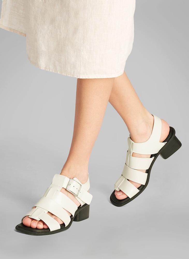 HEELED SANDALS WITH BUCKLE