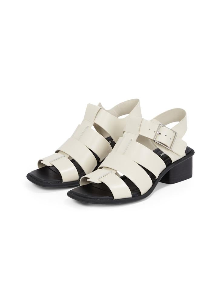 HEELED SANDALS WITH BUCKLE