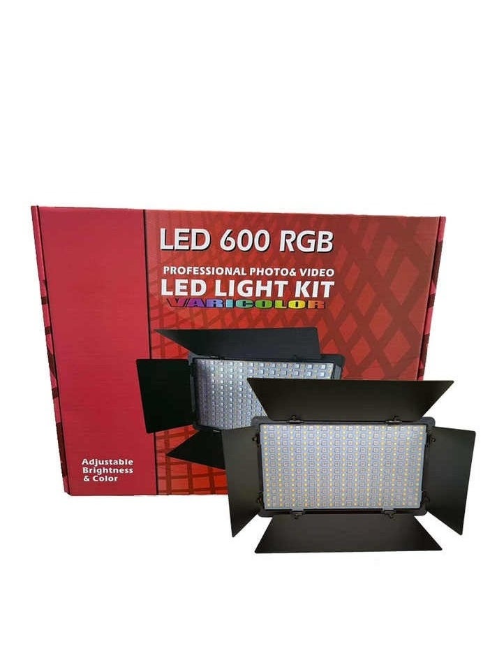 D600RGB Portable Handheld LED Video Light – 600 RGB Full-Color LED Light for Live Streaming, Vlogging, Photography, and Outdoor Shoots – Rechargeable Camera Fill Light with Adjustable Brightness & Modes