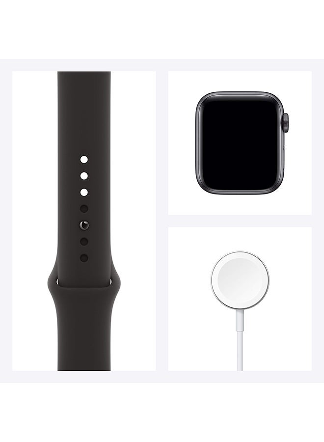 Renewed - Watch Series 6 GPS 40mm Space Gray Aluminum Case With Black Sport Band Grey