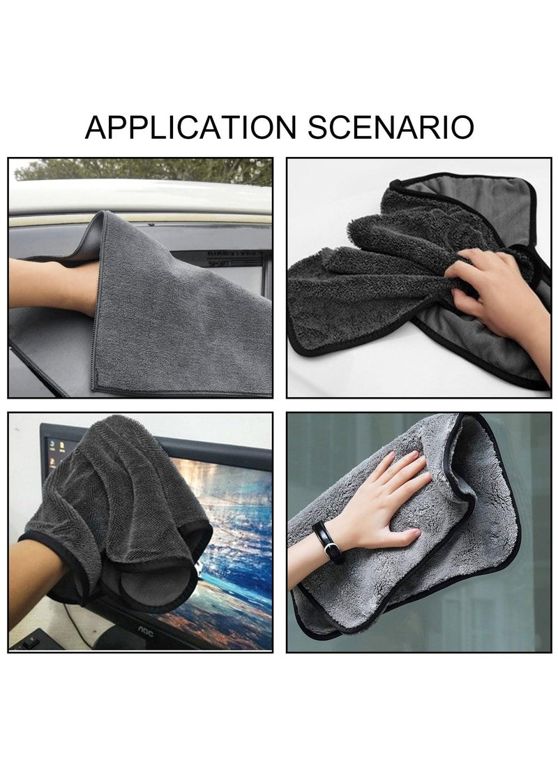 Shiny Bath Drying Towel 3PCS, Shiny Wipes Bath Drying Towel, Super Absorbent Microfiber Bath Towels, Car Drying Towel, Black Bath Towels for Water Removal in Bathroom, Car Home Office Cleaning