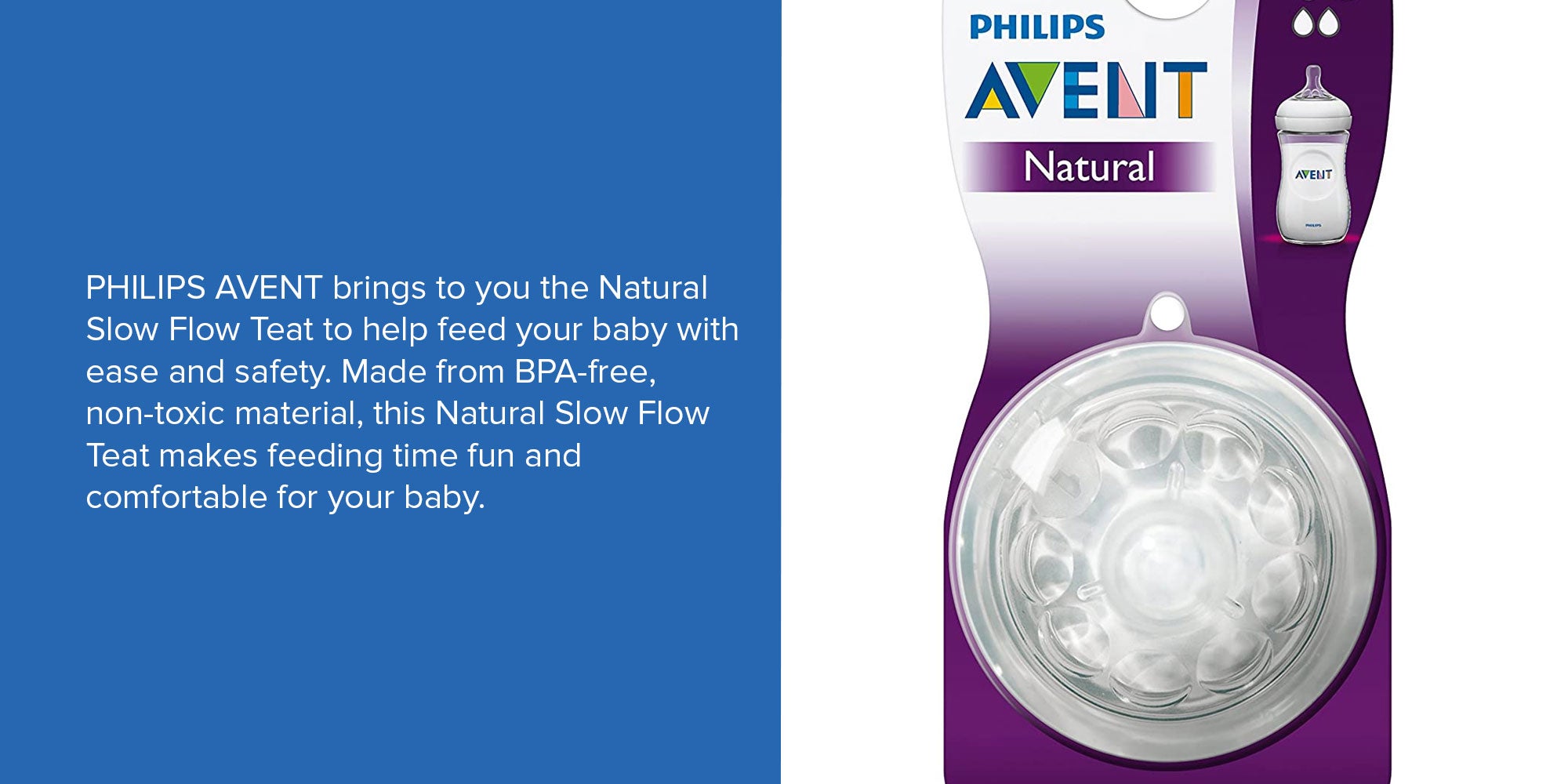 Philips Avent Natural Slow Flow Teat
