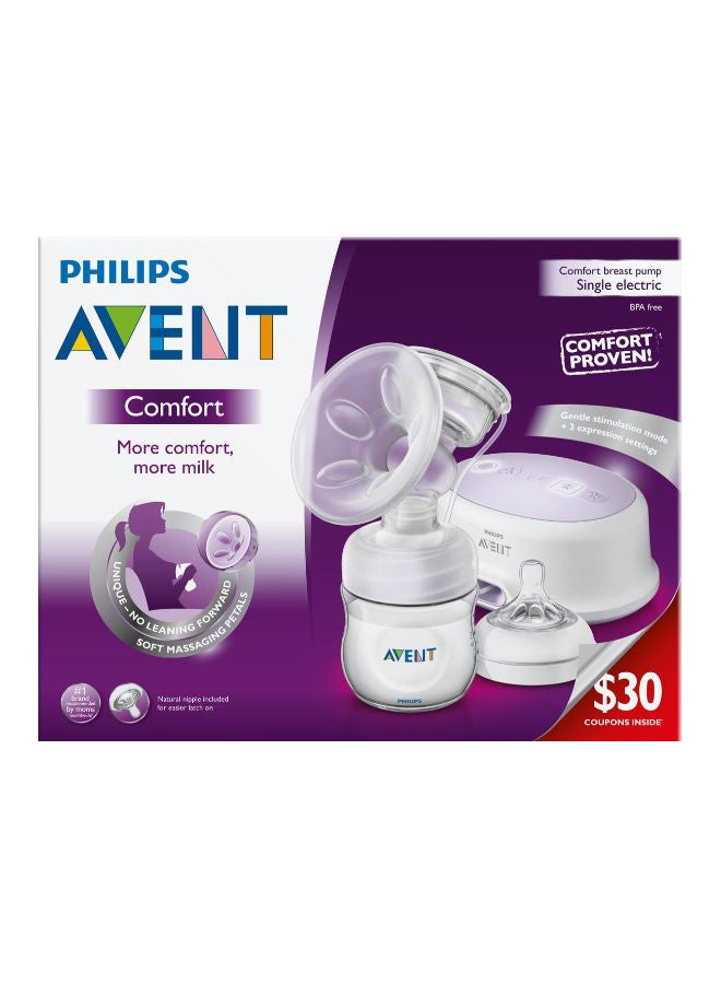 3-Piece Lightweight and Compact Size Electric Breast Pump Set With BPA-free Material, Unique Design - 884033261600