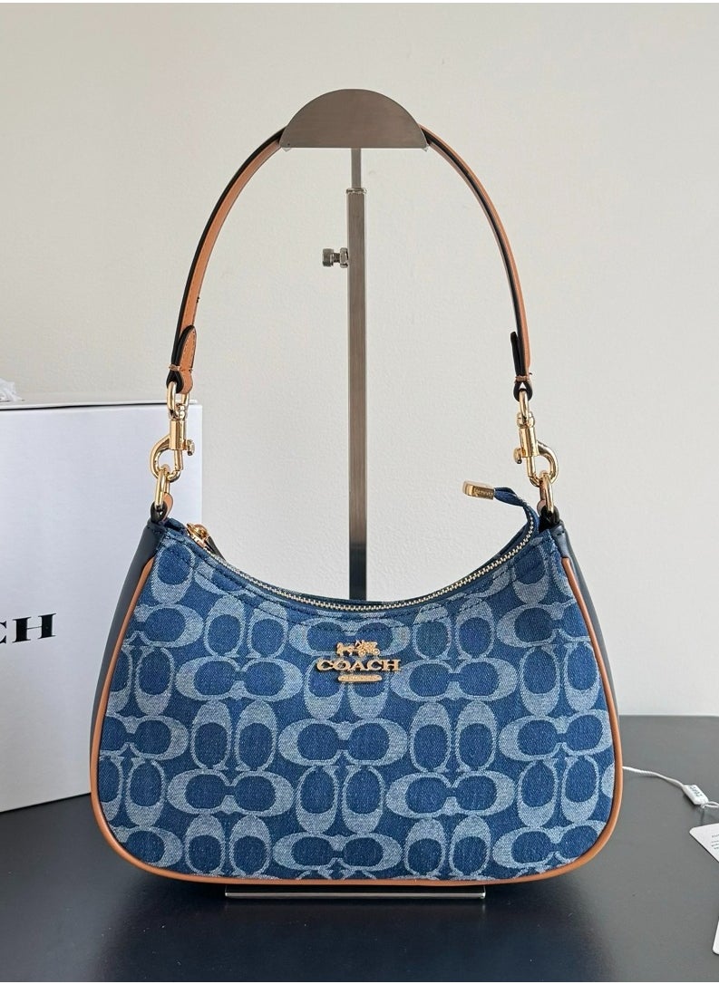 Coach Teri Hobo Bag In Signature Canvas