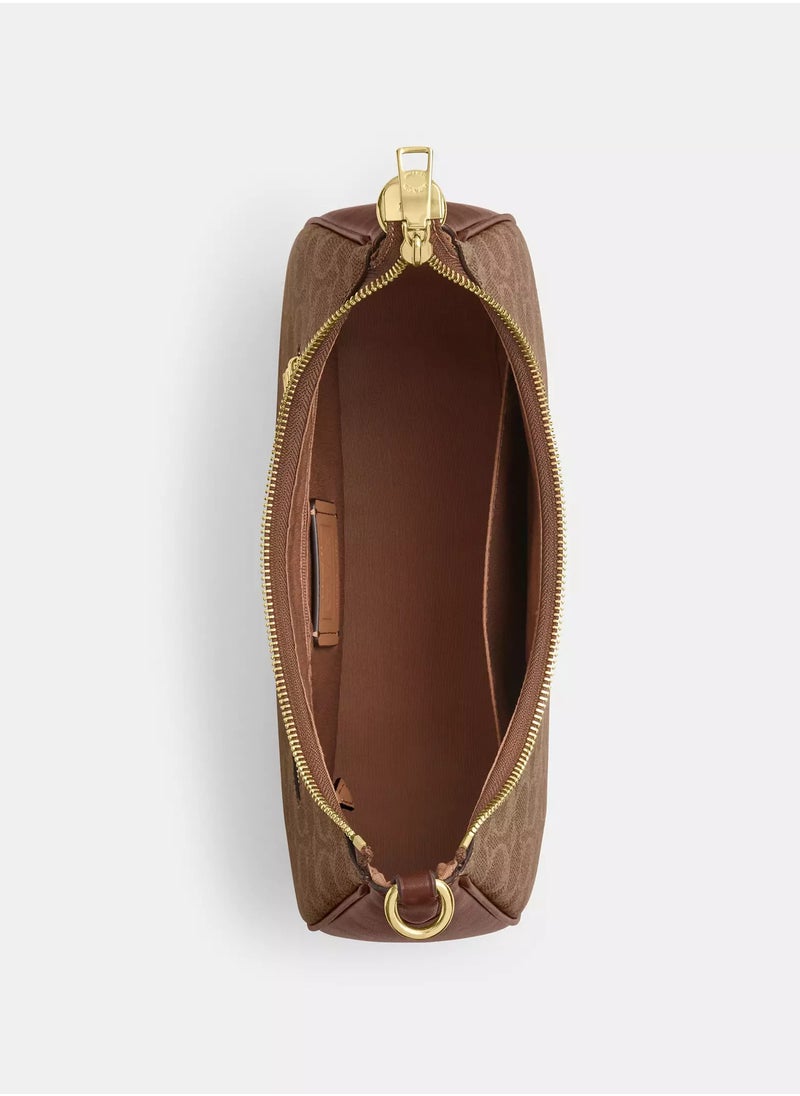 Coach Teri Hobo Bag In Signature Canvas