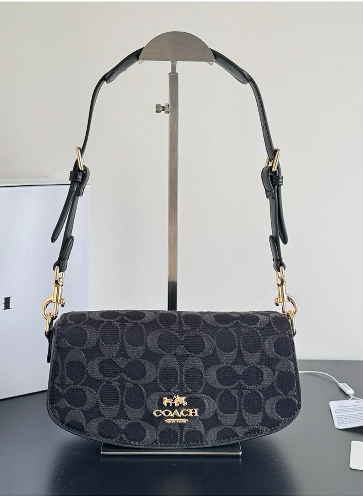Coach Andrea Shoulder Bag In Signature Canvas