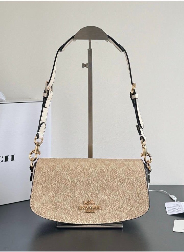 Coach Andrea Shoulder Bag In Signature Canvas