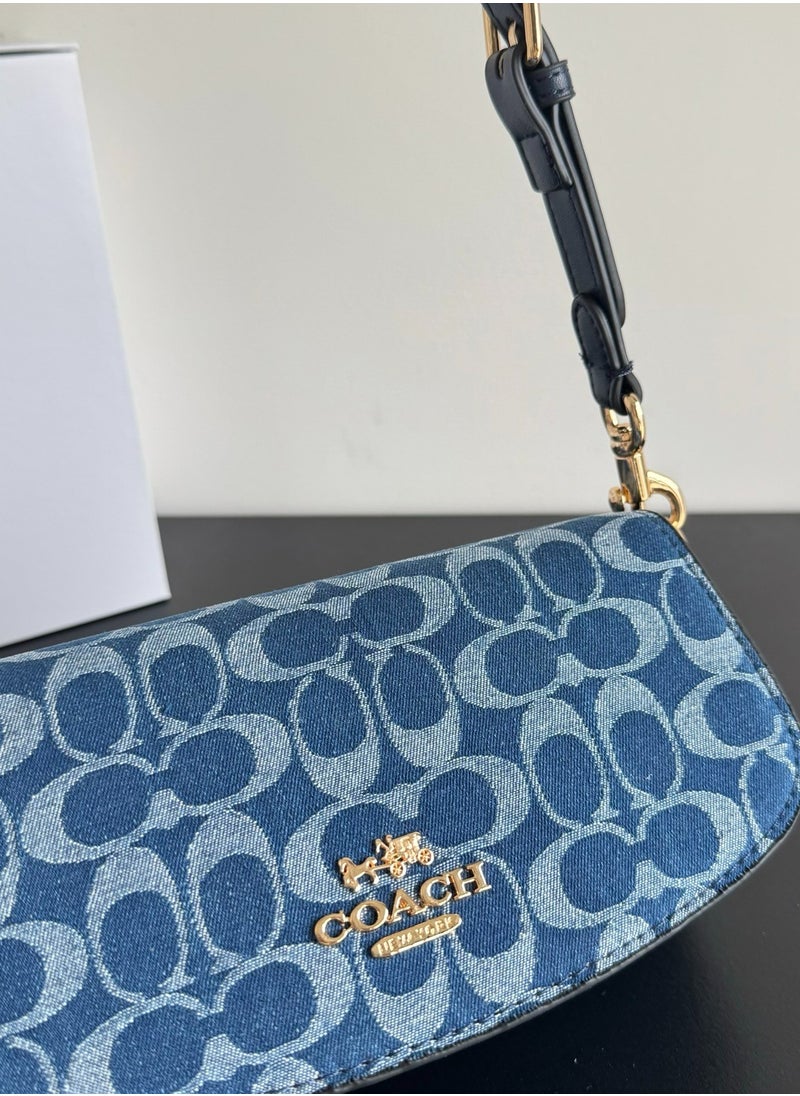 Coach Andrea Shoulder Bag In Signature Canvas