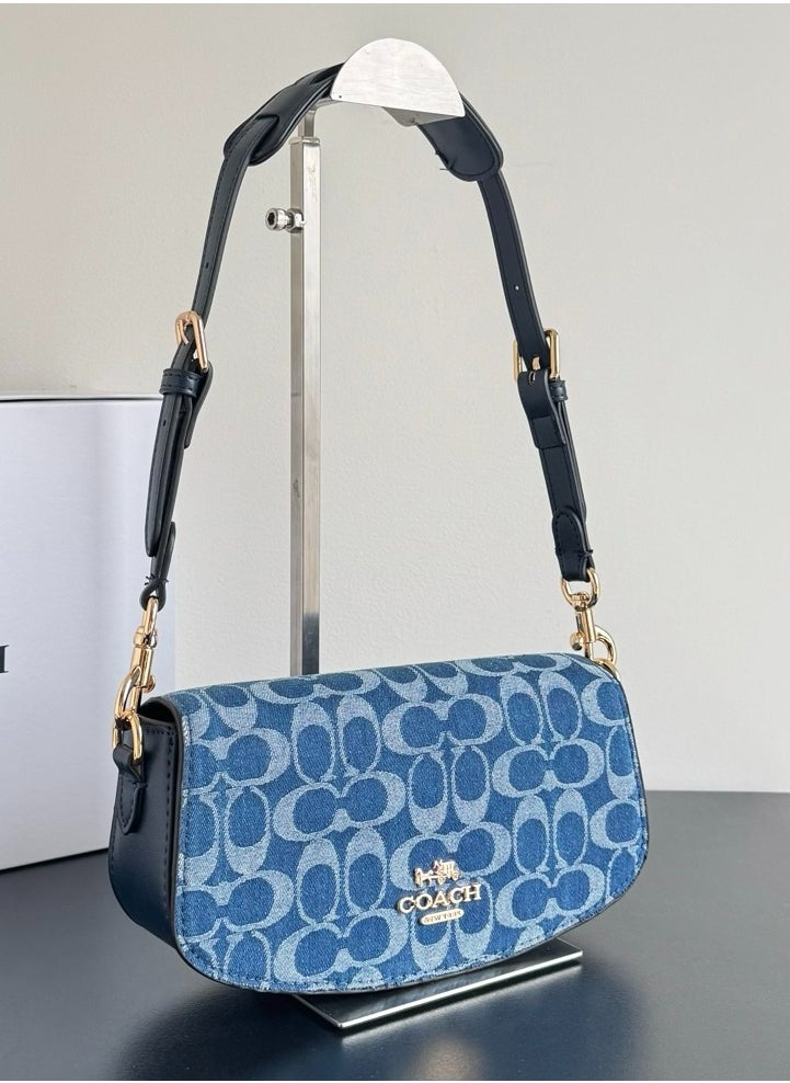 Coach Andrea Shoulder Bag In Signature Canvas