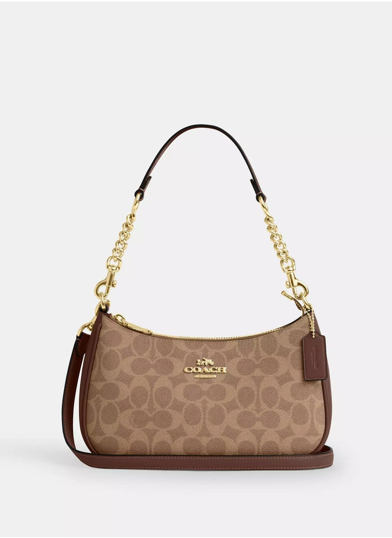 Coach Teri Shoulder Bag In Signature Canvas