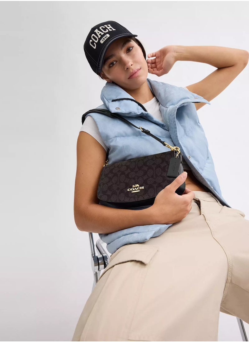 Coach Andrea Shoulder Bag In Signature Canvas