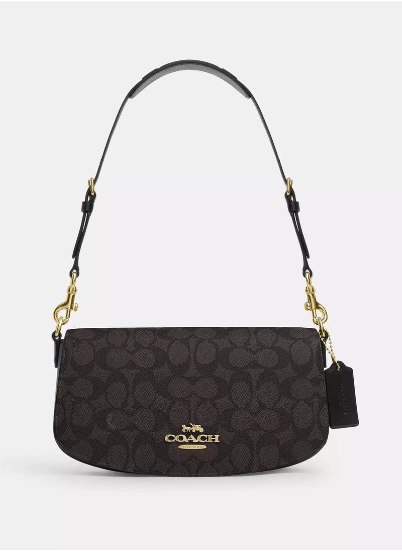 Coach Andrea Shoulder Bag In Signature Canvas