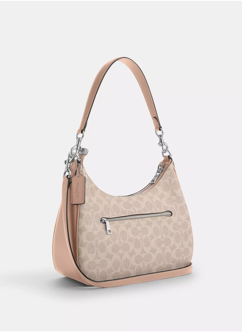 Coach Teri Hobo Bag In Signature Canvas