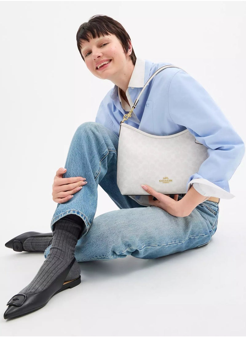 Coach Laurel Shoulder Bag In Signature Canvas
