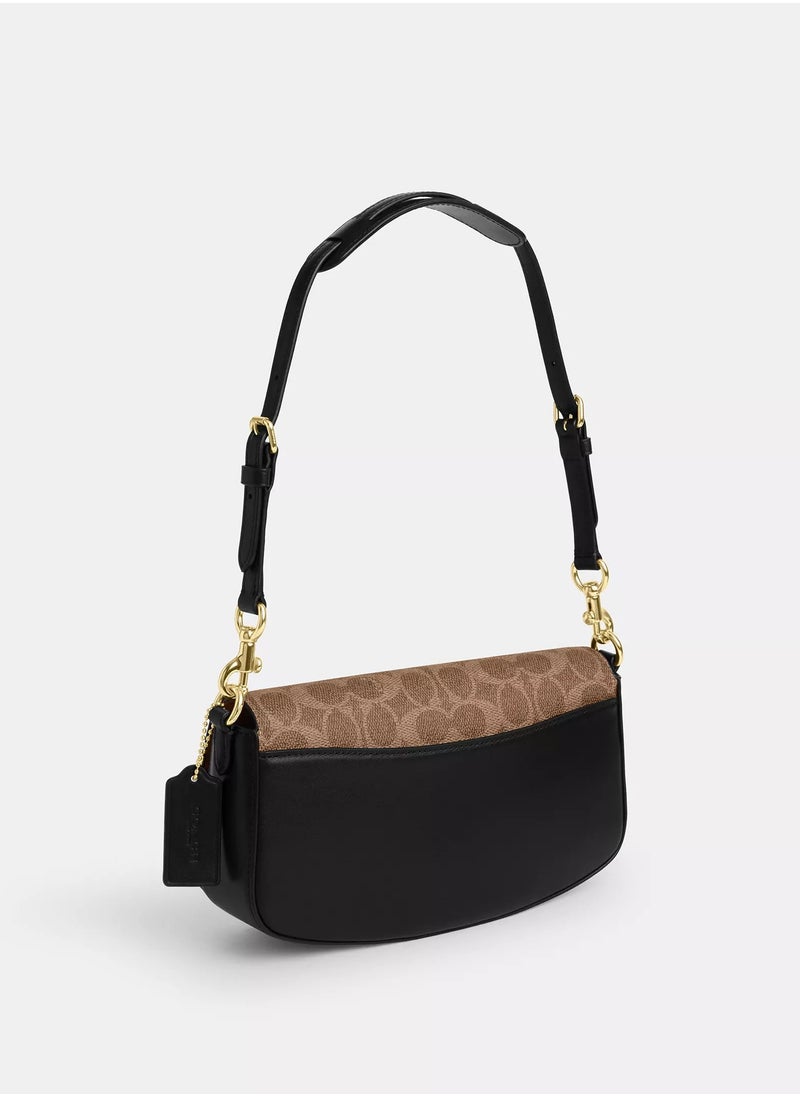 Coach Andrea Shoulder Bag In Signature Canvas