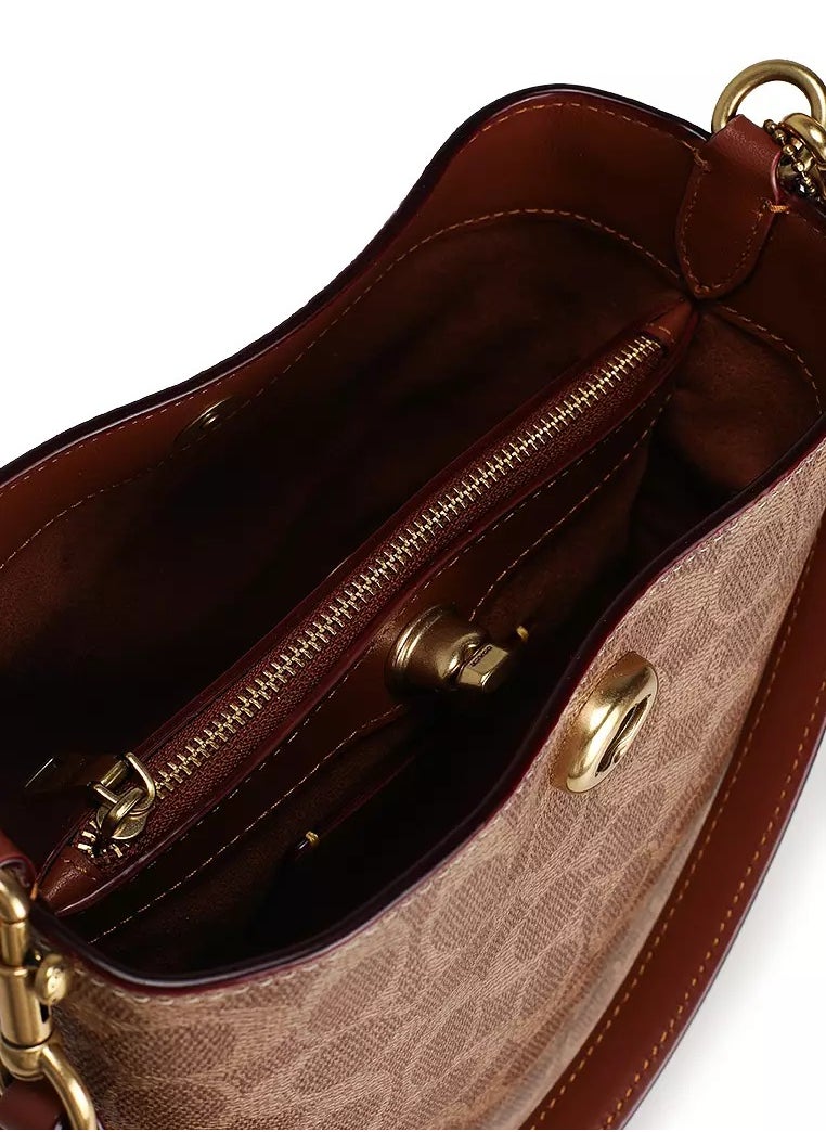 Coach Willow Soft Bucket Bag In Signature Canvas
