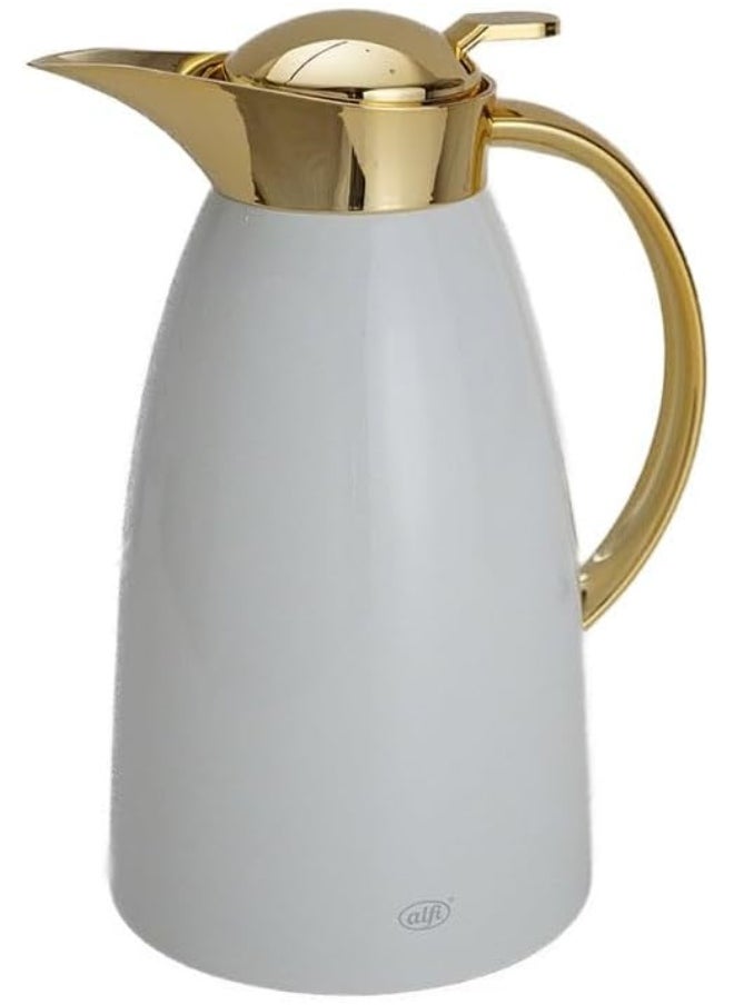 Alfi Gusto Arabic Thermal Carafe, Coconut White & Gold