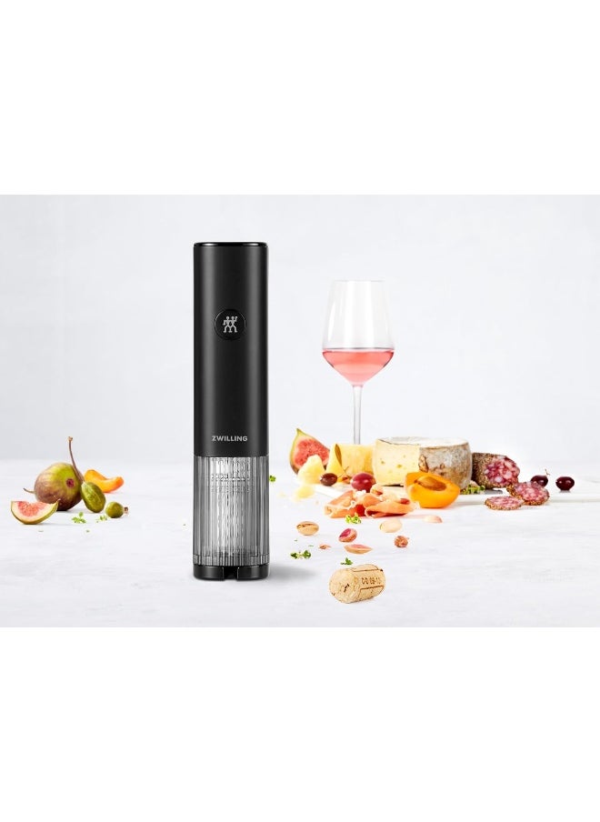 ZWILLING Enfinigy Wine Bottle Opener, Cork, Electric, Automatic, USB Rechargeable, Foil Cutter Included